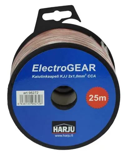 [98272] Kaiutinkaapeli KJJ 2x1,0 25 m