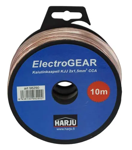 [98290] Kaiutinkaapeli KJJ 2x1,5 10 m