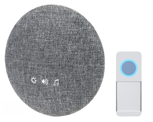 [98406] Ovikello langaton paristokäyttöinen 3xAA harmaa