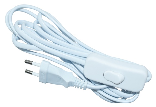 [99405] Välikytkinjohto Harju 2 m + 0,5 m valkoinen