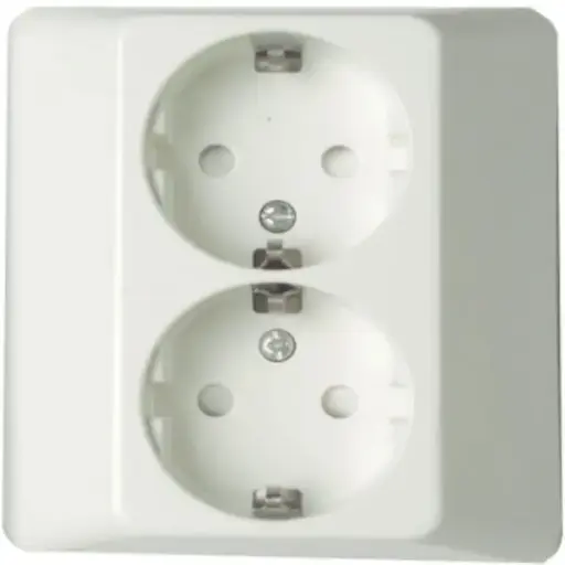 [WDE002599] Pistorasia Exxact 2-os peitelevyllä maadoitettu 5 kpl