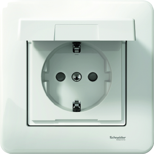 [WDE008248] Pistorasia Schneider Exxact 1-os uppo valkoinen IP44