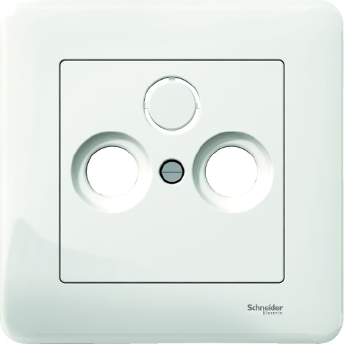 [WDE008367] Antennikeskiölevy Schneider Exxact valkoinen