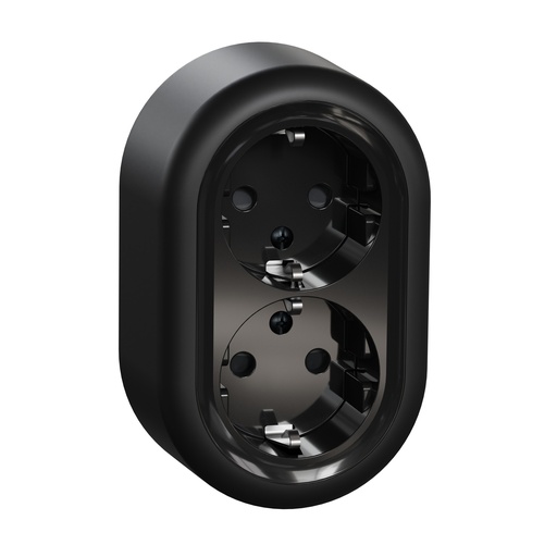 [WDE016297] Pistorasia Schneider Renova 2-os pinta musta IP21